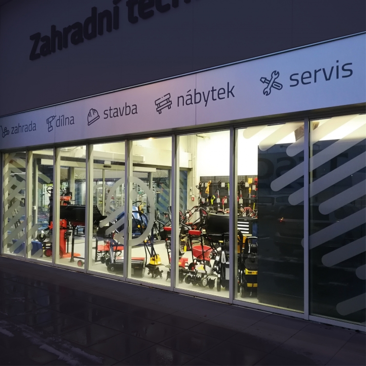 SHOPPING WINDOW STICKER  // <br /> SANDBLASTED FOIL CUT